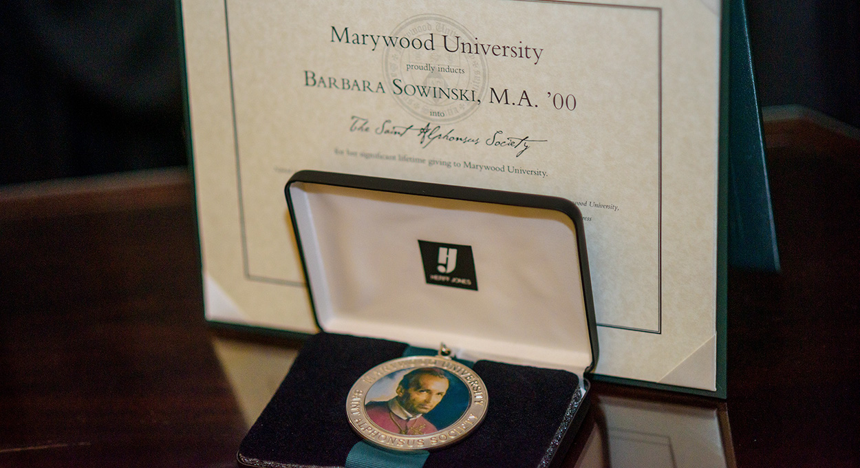Barbara Sowinski's Marywood degree