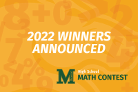 2022 Winners Announced High School Marywood Math Contest Graphic 2022 Math Contest Winners Announced