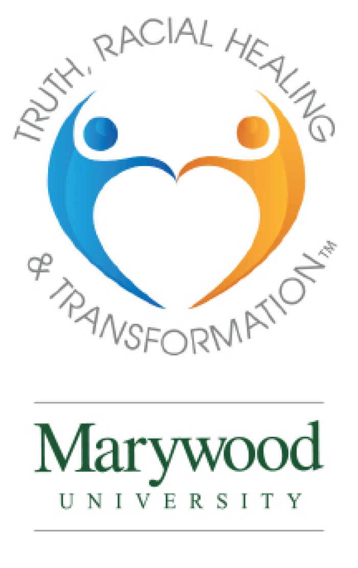 Truth, Racial Healing, and Transformation logo above Marywood's logo