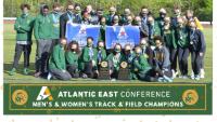 Team photo banner Marywood Men's Track & Field Team Repeats as Atlantic East Champions