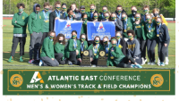 Women's Track & Field Team Banner Marywood Women's Track & Field Wins Second Atlantic East Conference Championship