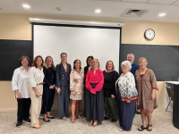 group of people with council people at a roundtable discussion Marywood University Hosts Regional Literacy Roundtable