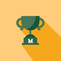 Green Marywood trophy graphic Counseling Student Achievements